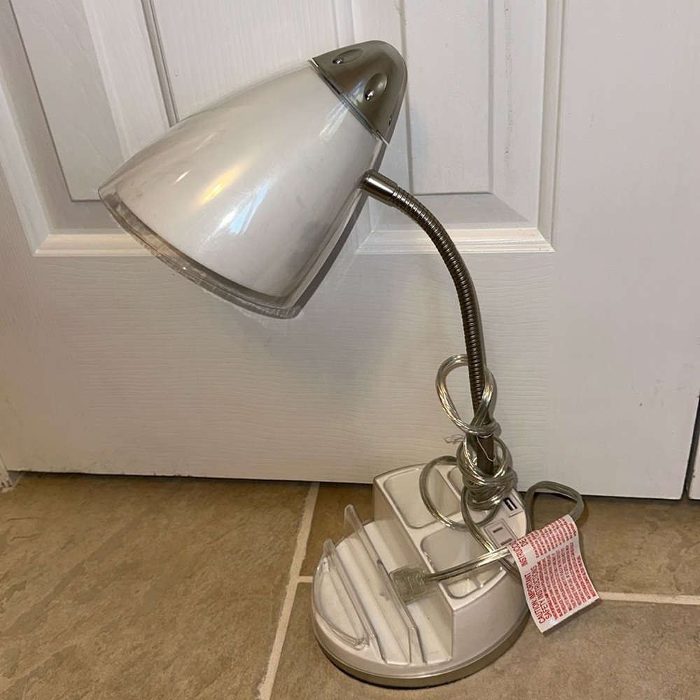 White desk lamp
